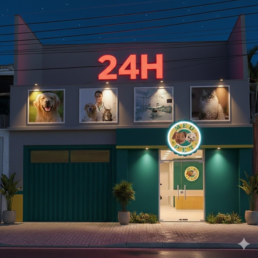 Fachada da Clínica Veterinária Meu Pet