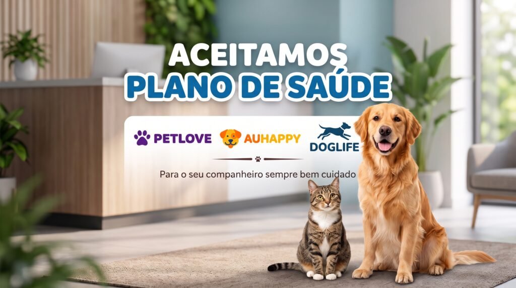 Veterinário que aceita plano de saúde pet em Belo Horizonte